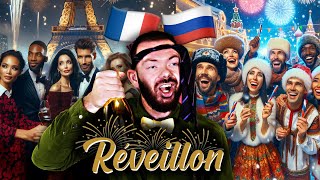 NOUVEL AN  RÉVEILLON France VS Russie [upl. by Kaile]