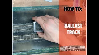 How To Ballast Track  Ballasting OO Scale Model Railway Layout  Bluffers To Buffers [upl. by Anem920]