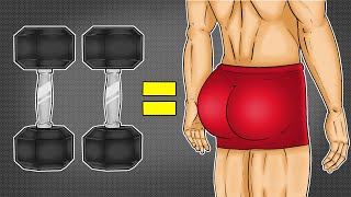 The ONLY 3 Dumbbell Glute Exercises You Need Bigger Butt [upl. by Gusella]