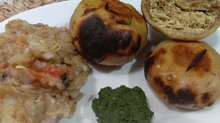 Litti chokha Recipe l Easy home made Litti chokha l [upl. by Picker]