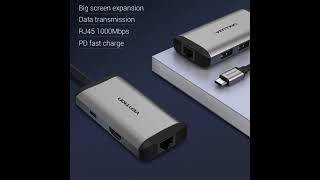 USB HUB 6 Port VENTION CNCHB TypeC to HDMI USB30 PD umahit tokokomputer tokoonline hardware [upl. by Wanyen]