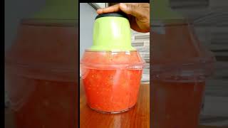 How to blend tomato with food processor yam pounder [upl. by Nork]