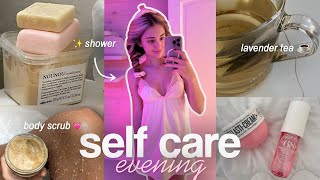 SELF CARE EVENING🤍  вечер ухода и заботы о себе beauty покупки душ уход за телом и лицом [upl. by Haik579]