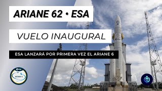 Lanzamiento inaugural ARIANE 6 de ESA  Directo en ESPAÑOL [upl. by Asilat94]