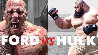 Martyn Ford vs Iranian Hulk  Fight Training 2021 [upl. by Attegroeg]