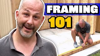 How to Frame a Shed  Building a Shed Pt 3 [upl. by Wan]