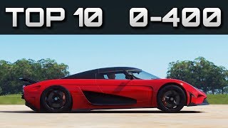 TOP 10 FASTEST 0400 CARS  Forza Horizon 4  Crazy Accelerations [upl. by Avika]