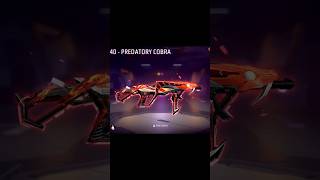 Predatory Cobra vs Chromasonic MP40 freefire foryou freefirebage beastxff [upl. by Dinnage]