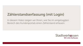 Zählerstandserfassung mit Login [upl. by Ellehciram]