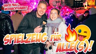 Spielzeug für ALLES 😜🔥 Straßenumfrage Santa Pauli Weihnachtsmarkt [upl. by Ilil]