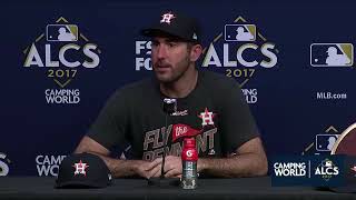 Justin Verlander Postgame Interview  Astros vs Yankees Game 7 ALCS [upl. by Liggitt968]