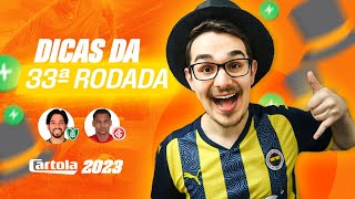 DICAS 33 RODADA  CARTOLA FC 2023  TÁ DIFÍCIL DE ESCALAR [upl. by Aneed]