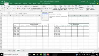 18 Excel Básico CÓMO HACER UN HORARIO SEMANAL [upl. by Nodababus141]