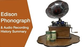 Edison Phonograph  Gramophone amp Audio Recording History [upl. by Valley513]