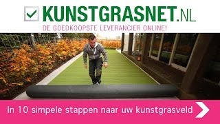 Hoe moet je kunstgras aanleggen Uitleg in 10 simpele stappen  door Kunstgrasnetnl [upl. by Halfdan]