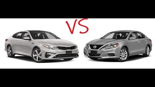 2018 Nissan Altima 25L VS 2019 Kia Optima 24L Acceleration Comparison [upl. by Nyleahs]