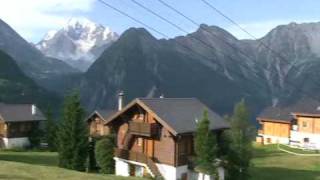 Baergblick Chalet Rosswald Switzerland View [upl. by Ahsiemaj]