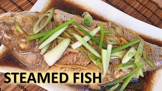 STEAMED FISH RECIPE  SIMPLE amp EASY COOKING [upl. by Narad]