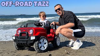 YENİ AKÜLÜ ARABASI TAZZLA SAHİLDE OFF ROAD [upl. by Ellehcen]