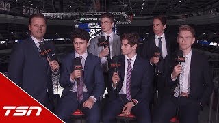 Top NHL prospects bonding over NHL Draft experience [upl. by Zipnick]