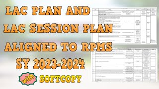 LAC PLAN AND LAC SESSION PLAN ALIGNED TO RPMS 20232024  WITH SOFCOPY [upl. by Yremogtnom]