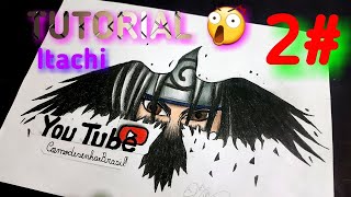 Como Desenhar o Itachi Uchiha de Naruto  Passo a passo [upl. by Eneluqcaj]