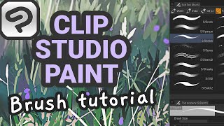 Tutorial How To Make Custom Brushes In Clip Studio Paint [upl. by Bradwell]