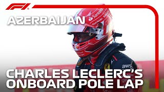 Charles Leclercs Pole Lap  2023 Azerbaijan Grand Prix  Pirelli [upl. by Sybil]