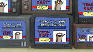 Regular Show  Rigbys New Name Trash Boat [upl. by Aelsel]