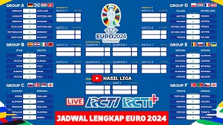 CATAT Jadwal Lengkap Piala Eropa 2024 Live RCTI  Fase Grup UEFA EURO 2024 [upl. by Einnoc221]