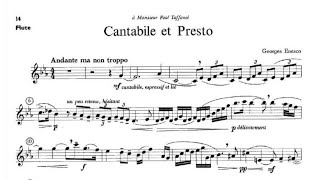 G Enescu  Cantabile et Presto for Flute and Piano w Score [upl. by Brouwer654]