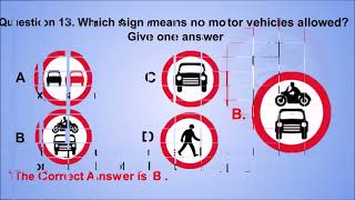 DVSA Official Car Driving Theory Test  Free 137 Questions amp Answers  Road  Traffic Signs UK [upl. by Kloman]