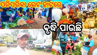 ହାଟରେ ପନିପରିବା ରେଟ ବୃଦ୍ଧି ପାଇଛି  Odia vlogs video  Real life vlogs video [upl. by Freyah]