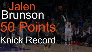 Jalen Brunson Scores 50 Points Knicks Beat The Suns 139 122 [upl. by Marianne]