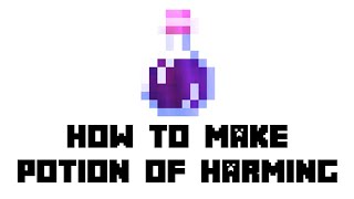 Minecraft How to Make Potion of Harming [upl. by Lednem]