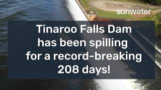 Tinaroo Falls Dam breaks spill record [upl. by Wane]