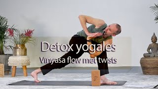 Detox Vinyasa Flow yogales vol met twists  Gratis complete les [upl. by Neral289]