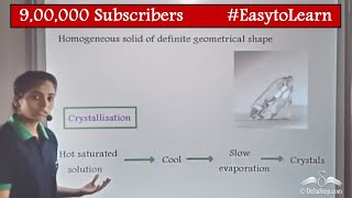 Crystal and Crystallization Process  Water  Class 8  CBSE  NCERT  ICSE [upl. by Docilu]