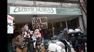 Rally for Gaza in Brattleboro [upl. by Pentheam]