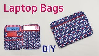 DIY Laptop BagMaking a laptop bag노트북커버노트북가방 만들기Eine Laptoptasche machen [upl. by Ruomyes19]