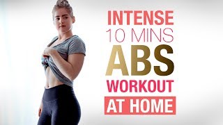 10 Min Abs Workout  At Home Abdominal and Oblique Exercises [upl. by Esinyt]