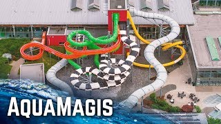 ALL WATER SLIDES at AquaMagis Plettenberg 2018 Version [upl. by Anialem]