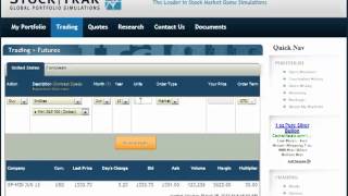 How To Trade Futures on StockTrak [upl. by Audette]