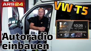 Autoradio VW T5 einbauen  mit DABAntenne und Apple CarPlay  ARS24 [upl. by Ramgad]