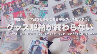 【収納】グッズ収納！🫧あらゆるグッズを収納していくグッズ収納作業動画ツイステアイナナ色紙ブルーロックグッズ グッズ収納 [upl. by Topping]