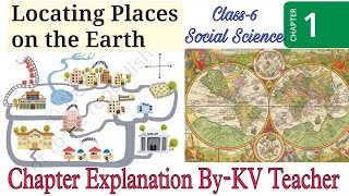 PART2 Locating Places on the Earth  Class6 Social Science SST Chapter1 हिंदी Explanation [upl. by Linoel]