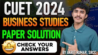 CUET BST Paper Solution 2024  CUET 2024 Business Studies Answer Key [upl. by Katt]