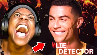 ishowspeed reacts to quotRonaldo vs Lie Detectorquot [upl. by Hamil86]