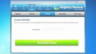 ReviverSoft How to Activate Registry Reviver [upl. by Dnalyk]