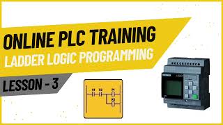 ONLINE PLC TRAINING  LESSON 3  LADDER LOGIC PROGRAMMING  GETTING STARTED WITH LOGOSOFT COMFORT V7 [upl. by Lisha]